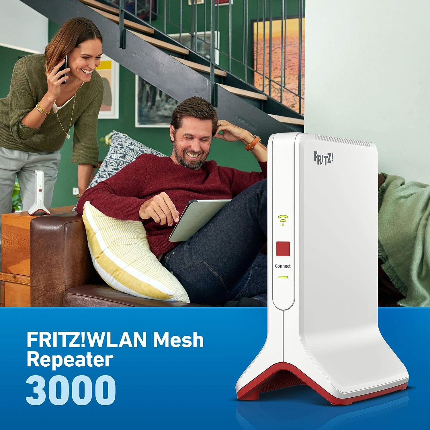 AVM Fritz!Repeater 3000 3000 Mbit/s Network Repeater Bianco White 777