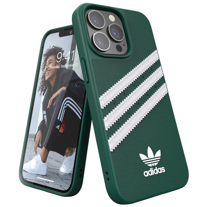 adidas Compatible with iPhone 13 Pro 6.1" Case, Original Shaped Case, Protective Case, Collegiate Green