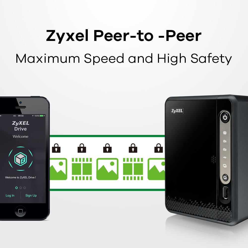 Zyxel NAS326 NAS Mini Tower Ethernet LAN Black