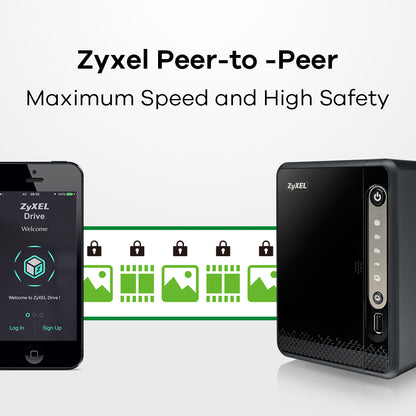 Zyxel NAS326 NAS Mini Tower Ethernet LAN Black