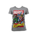 Marvel Officially Licensed Merchandise Comics Heroes Girly T-Shirt XL Heater Grey