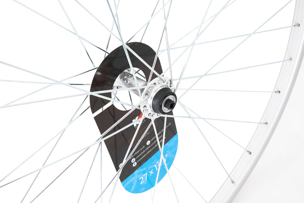 KX Road 27 x 1 1/4" Singlewall Q/R Wheel Rim Brake in Silver (Front)