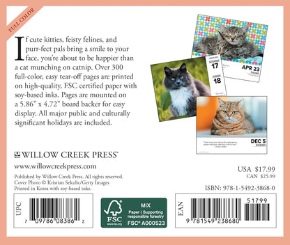 Cats 2024 6.2 X 5.4 Box Calendar