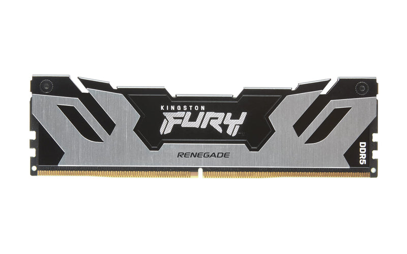 Kingston Fury Renegade DDR5 Silver/Black XMP 16GB 6400MT/s CL32 DIMM Desktop Gaming Memory - KF564C32RS-16 Silver/Black 16GB Single Module 6400MT/s 16Gbit