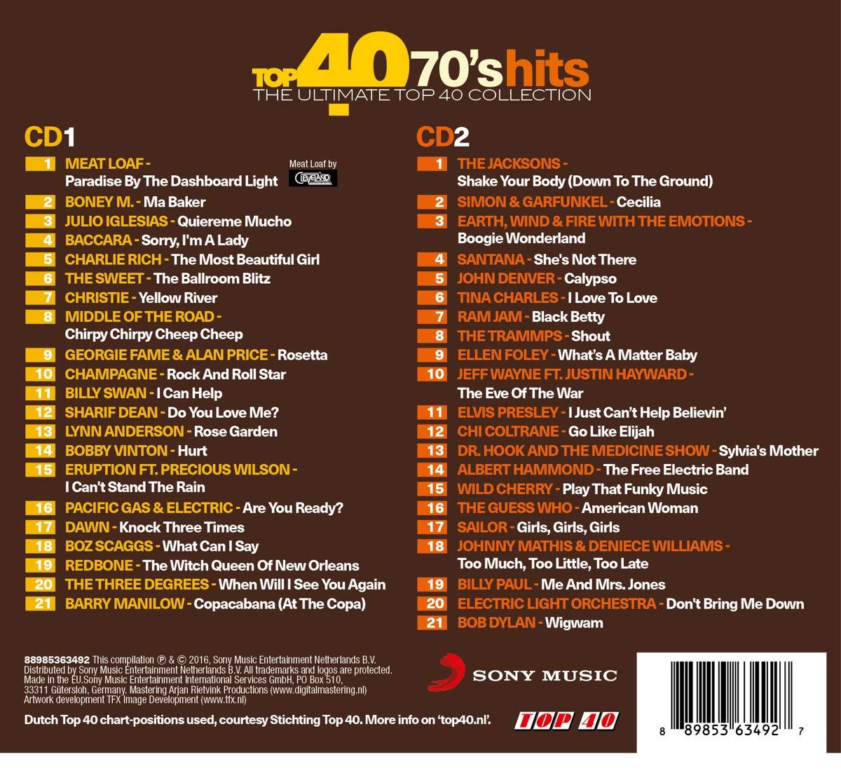 Top 40 - 70's Hits