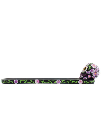Sugar Petal Day Of The Dead Skull Incense Stick Burner