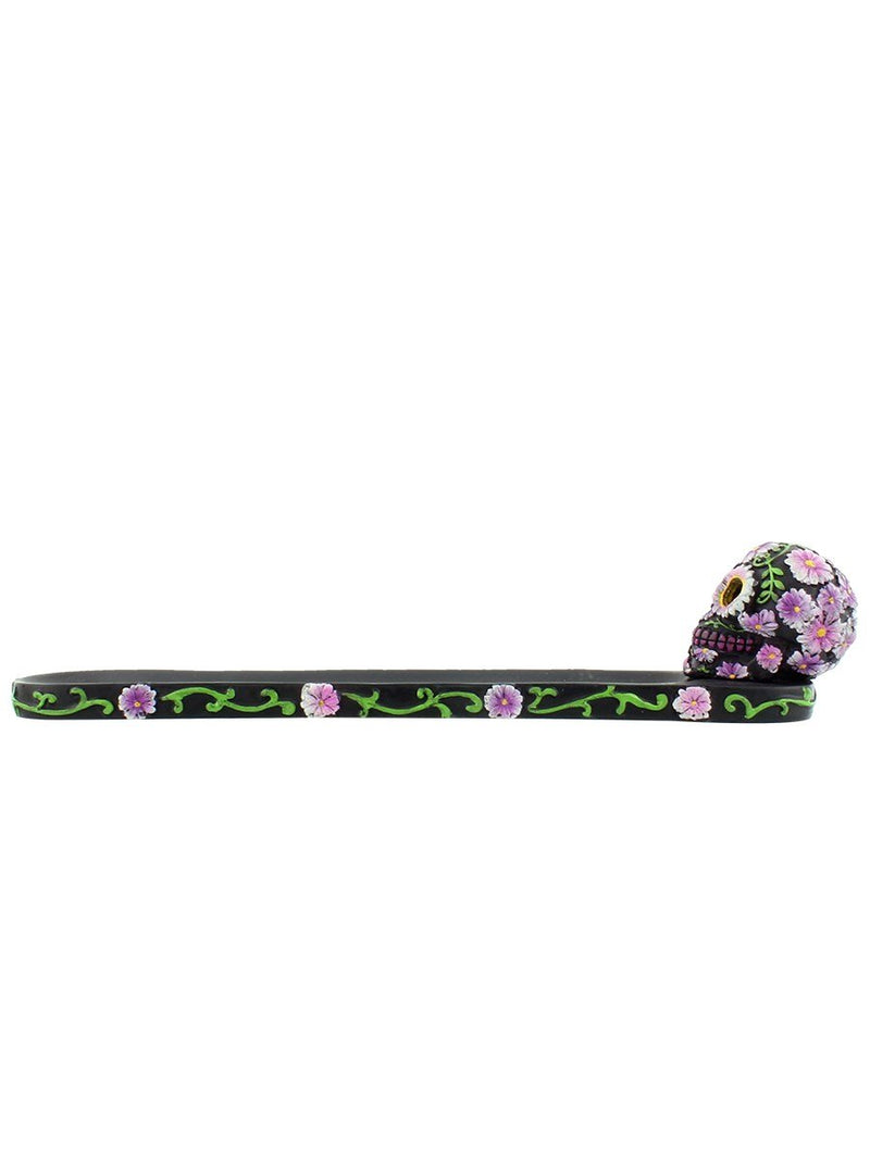 Sugar Petal Day Of The Dead Skull Incense Stick Burner