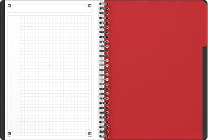 Oxford International Activebook Chequered B5 1 Stück Grey B5 Squared 5 x 5 mm