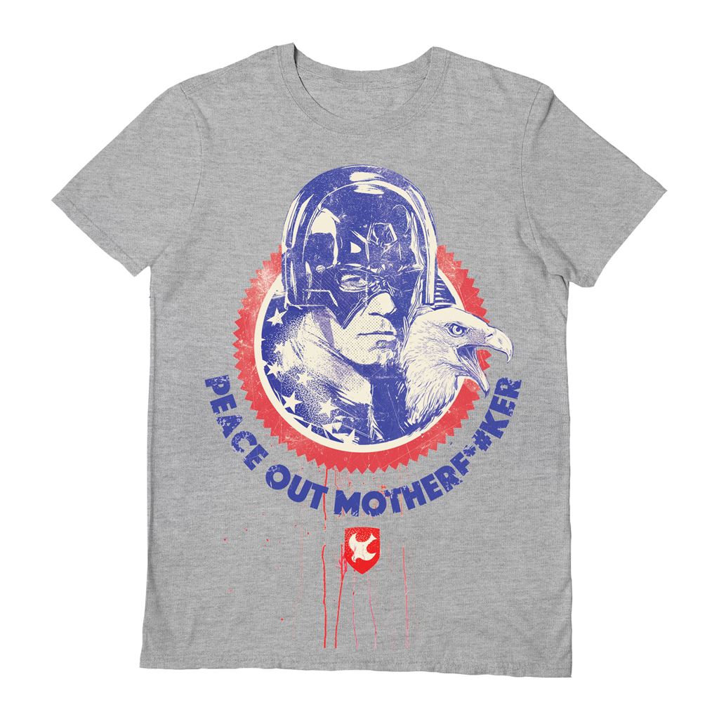 PEACEMAKER - PEACE OUT GREY T-SHIRT
