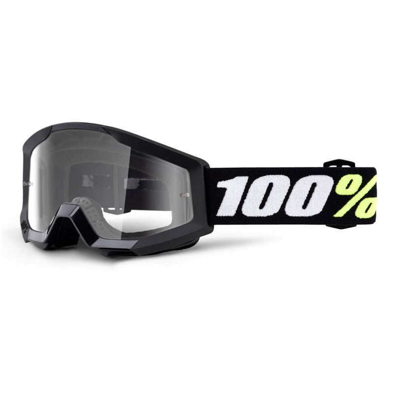 100% Strata Mini Goggles Black / Clear Lens