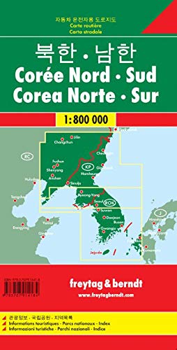 Korea North  -  South Road Map 1:800 000
