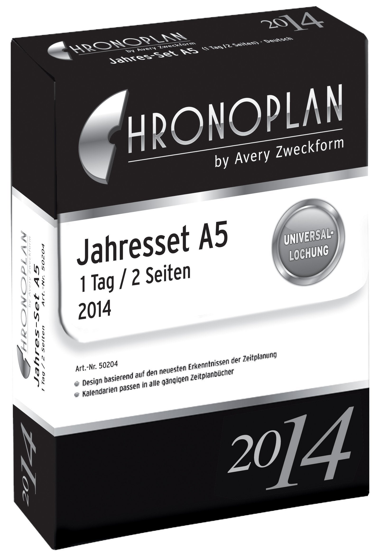CHRONOPLAN Kalendereinlage 2024 Jahres-Set mit Tag