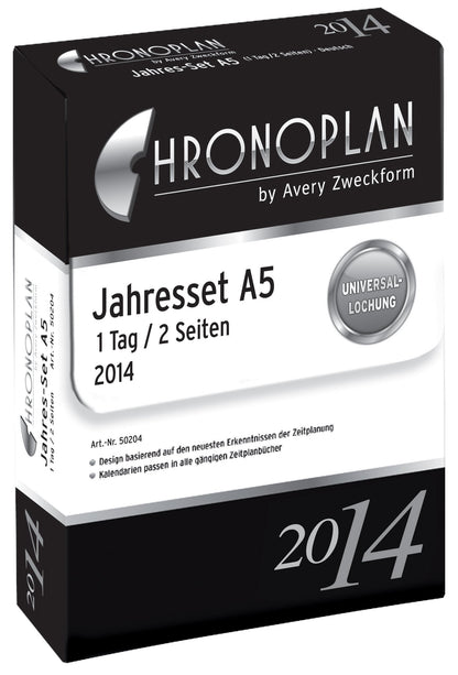 CHRONOPLAN Kalendereinlage 2024 Jahres-Set mit Tag