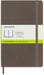 Moleskine Classic Plain Paper Notebook - Soft Cover and Elastic Closure Journal - Color Earth Brown - Large 13 x 21 A5 - 192 Pages Earth Brown Large Plain