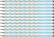 Thin Ergonomic Graphite Pencil - STABILO EASYgraph S - Right-Handed - Pack of 12 - Blue - HB Right-Handed Blue
