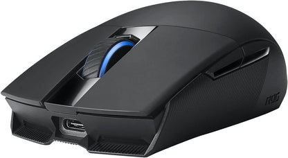 Asus ROG Strix Impact II ambidextrous, ergonomic gaming mouse with 6,200 dpi optical sensor, lightweight design and Aura Sync RGB lighting, Black Ambidextrous Wired