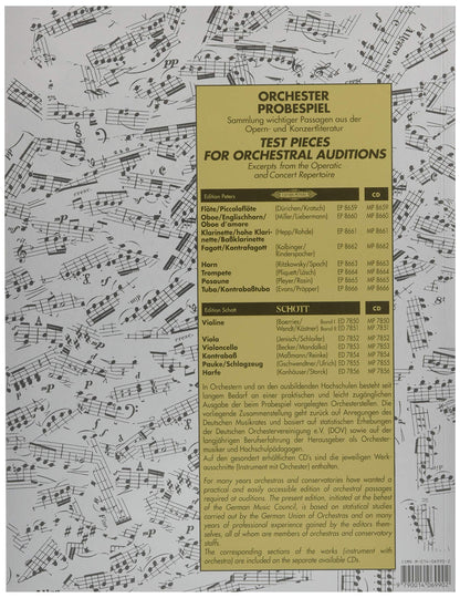 Test Pieces For Orchestral Auditions