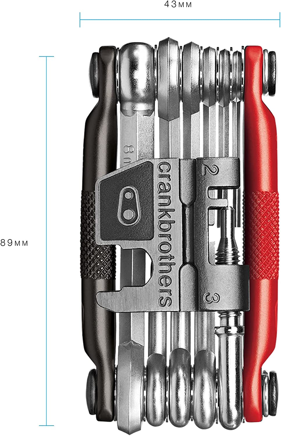 Crankbrothers Multi 17 Tool, Black/Red