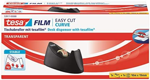 tesa Tischabroller Curve schwarz