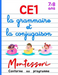 CE1 Montessori - la grammaire et la conjugaison