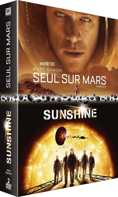 Coffret sf 2 films : seul sur mars ; sunshine