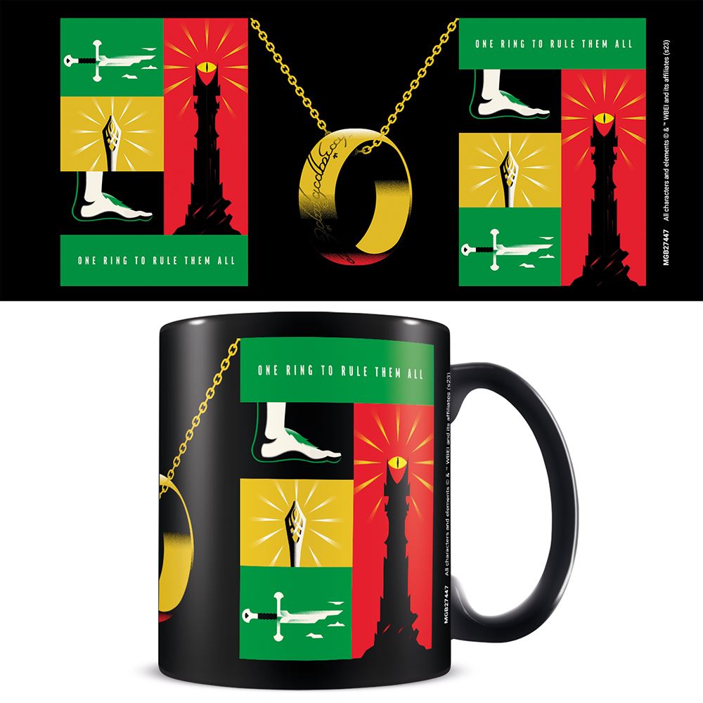 WB100 (ONE RING TO RULE THEM ALL) BLACK MUG