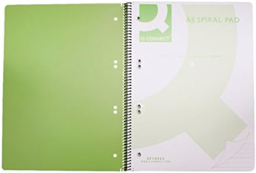 Q-Connect Pp Spiral Pad A5 Green Pk5