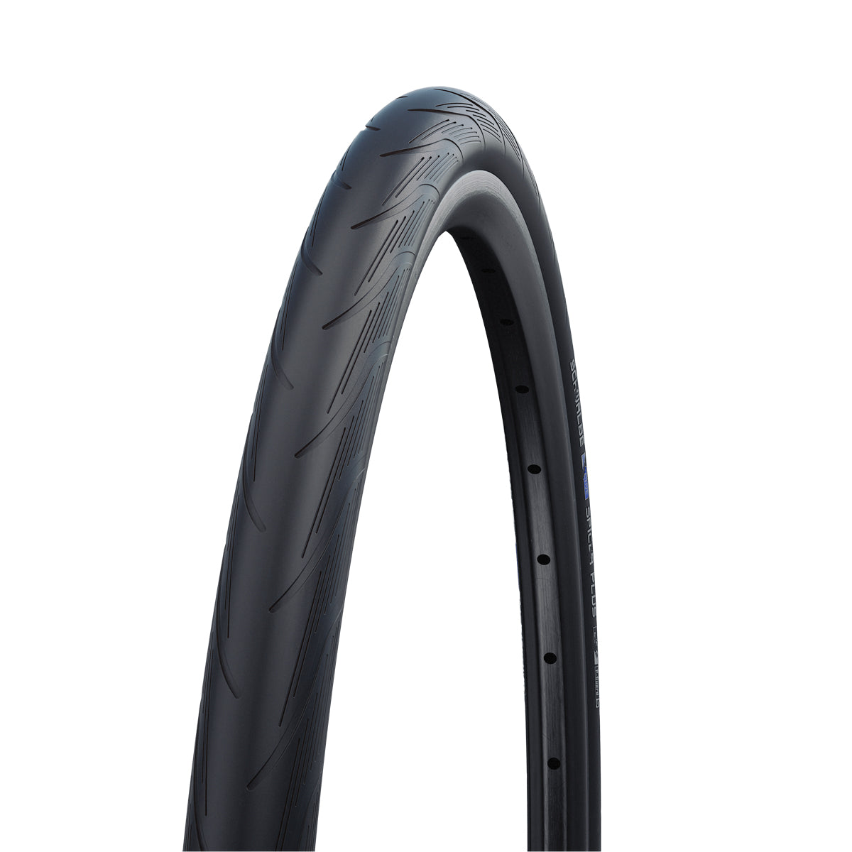 Schwalbe Spicer Plus Puncture Guard Urban Tyre in Black/Reflex - 700 x 38mm
