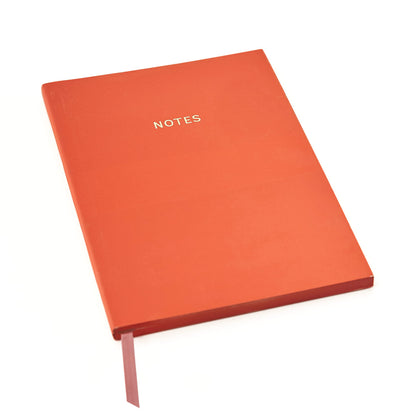 Colourblock A5 Notebook Vivid Coral