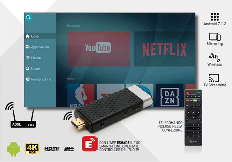 Decoder Ts Up 4K Stealth Andr Wifi