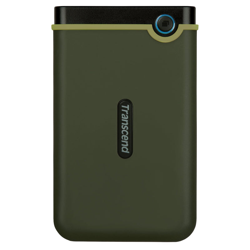Transcend 2 TB Rugged Portable Hard Drive - Shock Resistant USB 3.1 Gen 1 StoreJet Military Green - TS2TSJ25M3G Military Green 2 TB micro USB