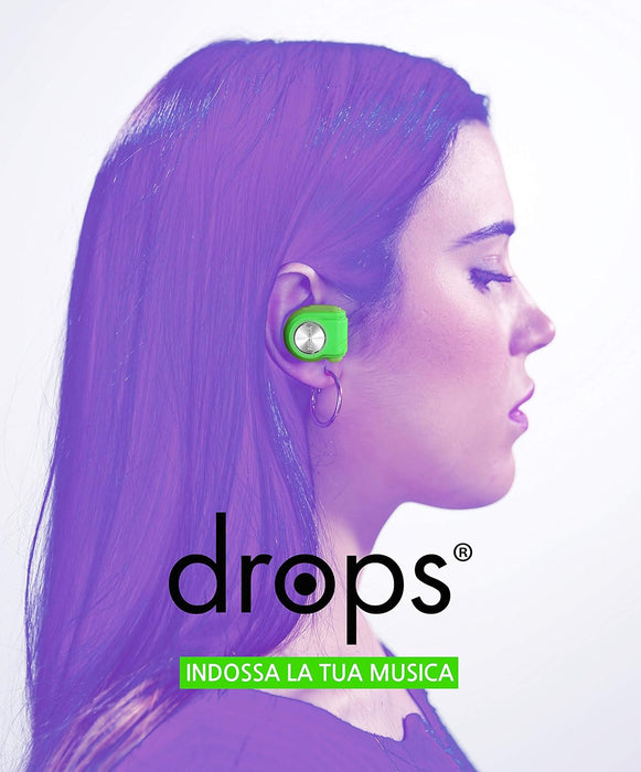 Nilox 10NXAU15ST006 Drops Bluetooth 4.0 Headsets With Built-In Microphone - Black