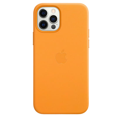 Apple - Back Cover For Mobile Phone - With Magsafe - Leather - California Poppy - For Iphone 12, 12 Pro