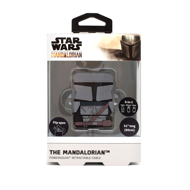 Thumbs Up PowerSquad The Mandalorian USB cable 0.6 m USB A USB C/Micro-USB B/Lightning Black, Grey