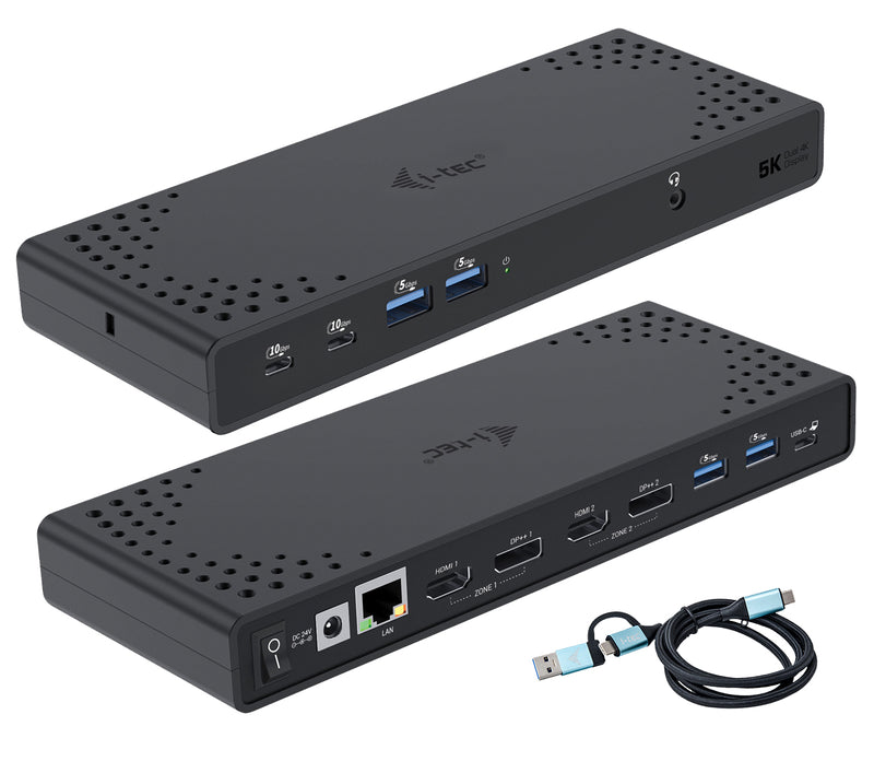 Usb3.0/C Thunder Duald. Dock+Pd100
