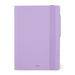 Legami - Daily Diary Small, 12 Months, from January 2024 to December 2024, Closure with Elastic, Monthly Planner January 2025, Final Pocket, Removable Address Book, 9.5x13.5 cm, Lavender Colour