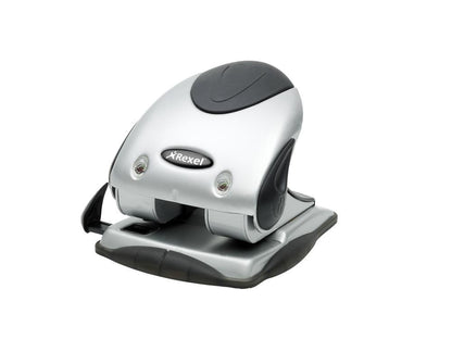 Acco - Rexel P240 2 Hole Punch Metal 40 Sheet Silver/Black 2100748