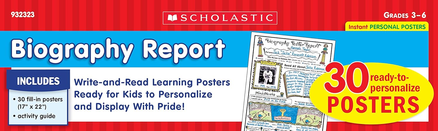 Instant Personal Poster Sets: Biography Report