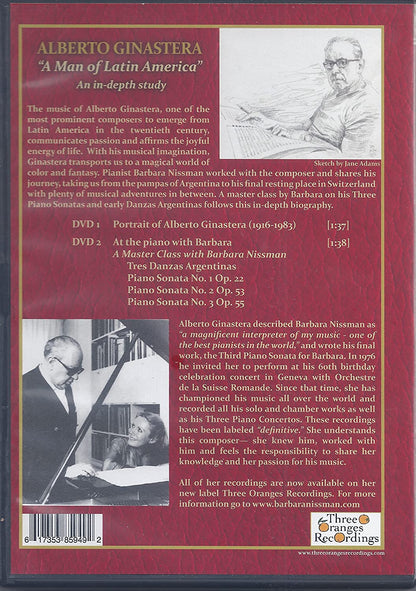 Alberto Ginastera A Man Of Latin America - A Master Class With Barbara Nissman