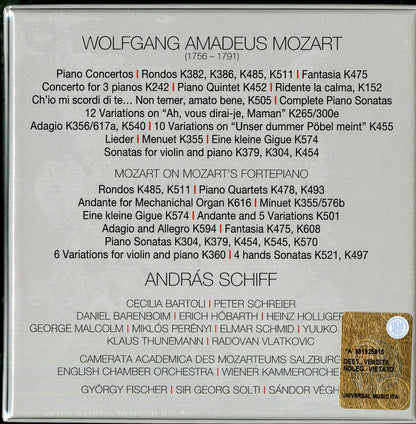 Schiff Plays Mozart