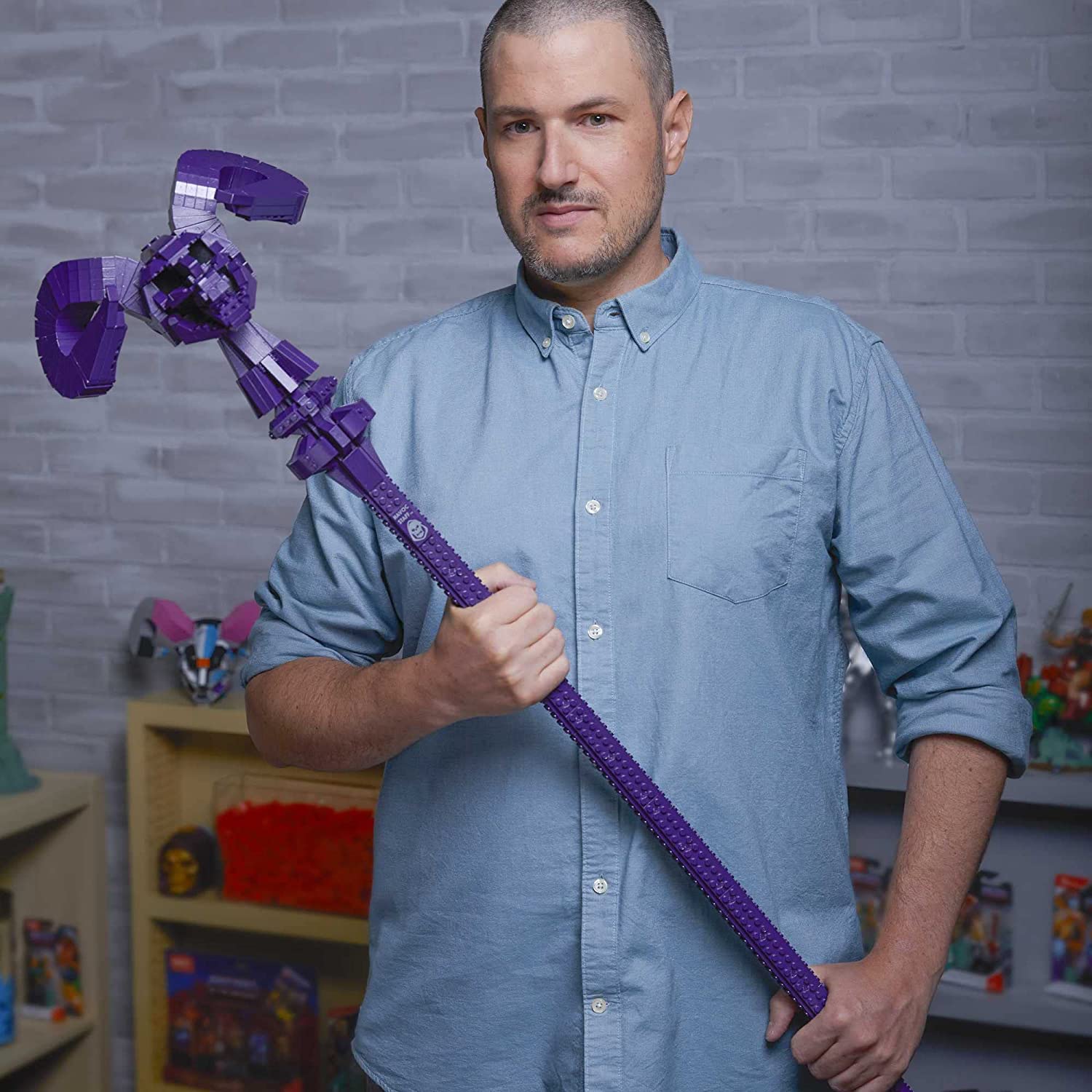 Masters of The Universe Buiding Set | Skeletor Havoc Staff Replica