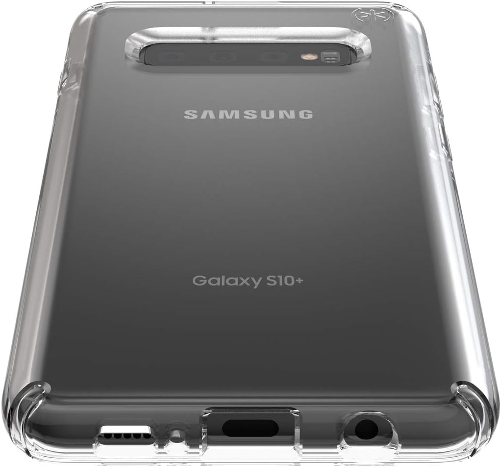 Speck Products Presidio Stay Clear Samsung S10+ Case, Clear/Clear
