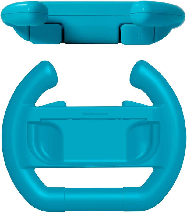 Subsonic - Pack Of 2 Steering Wheels For JoyCons Nintendo Switch Blue&Red Steering Wheel