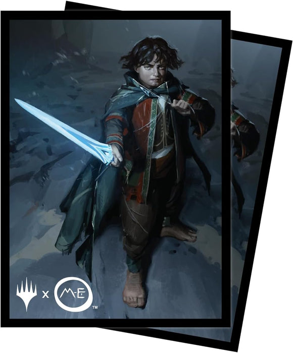 Ultra Pro - The Lord of The Rings: Tales of Middle-Earth 100ct Deck Protector Sleeves - Ft. Frodo for Magic: The Gathering - Glare-Free Matte Finish & ChromaFusion Technology for Card Protection
