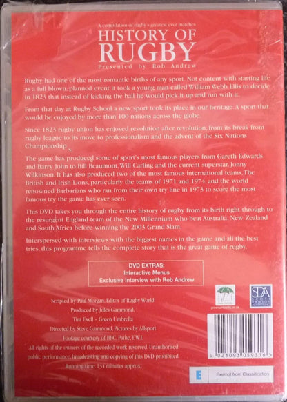 History of Rugby [DVD] [2003]