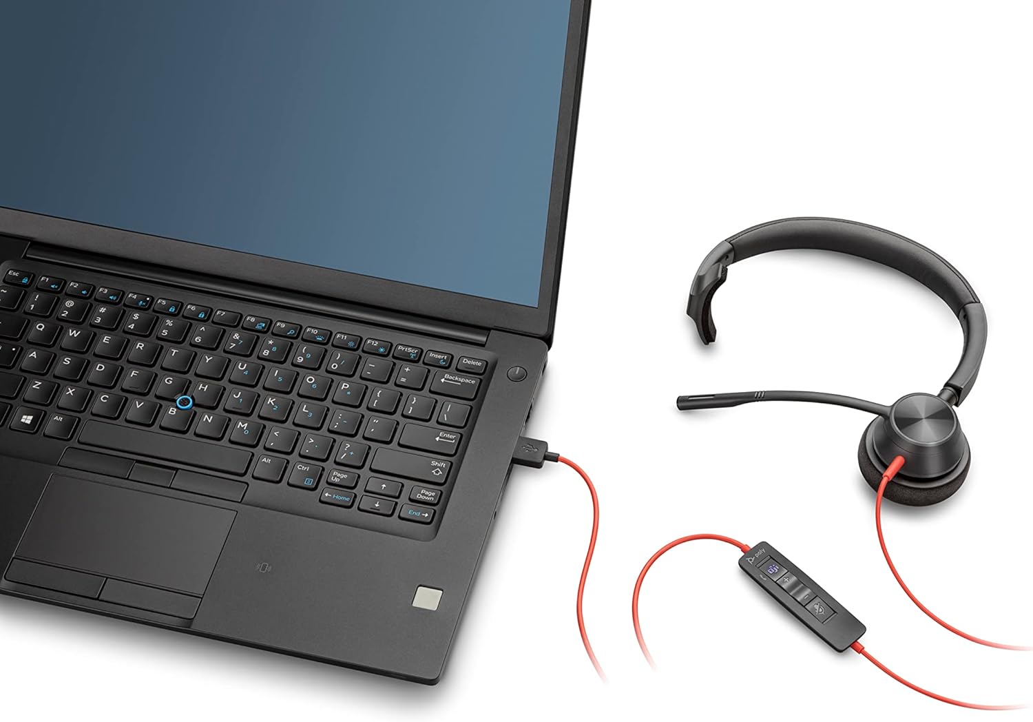 Plantronics - Blackwire 3310 USB-A (Poly) - Wired, Single Ear (Mono) Headset with Boom Mic - USB-A to connect to your PC and/or Mac - Works with Teams (Certified), Zoom & more 2018 Version (USB-A)