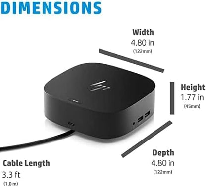 HP USB-C 120W Dock G5 - Expand Ports, Connect Up to Three Displays - Space-Saving Design