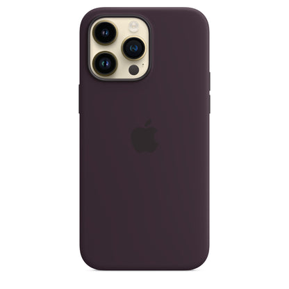 Apple - Back Cover For Mobile Phone - With Magsafe - Silicone - Elderberry - For Iphone 14 Pro Max