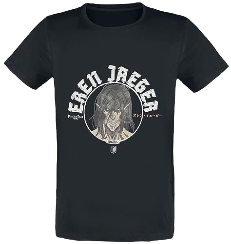 Attack On Titan: Eren Jaeger - Black (T-Shirt Unisex Tg. Xl)