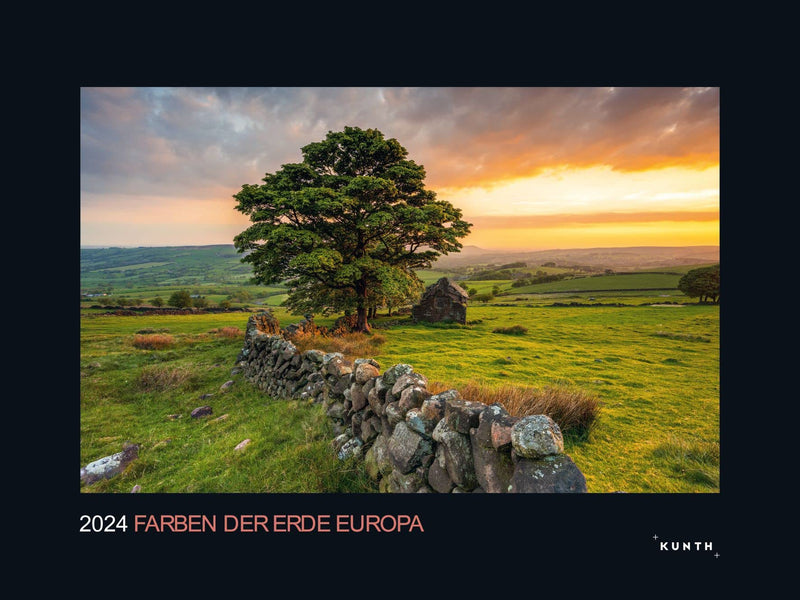 KUNTH Monats-Wandkalender Farben der Erde Europa 2